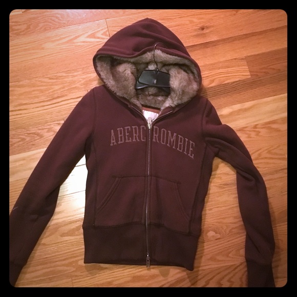 Abercrombie & Fitch Jackets & Blazers - Abercrombie Fur Hoodie